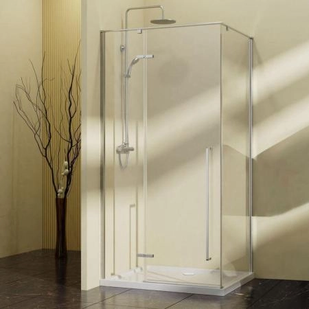 Душевой уголок Vincea Slim-N VSR-5SN9090CL, 900*900, хром, стекло прозрачное
