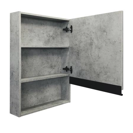 Зеркало-шкаф Comforty Эдинбург-60 00-00002043 бетон светлый