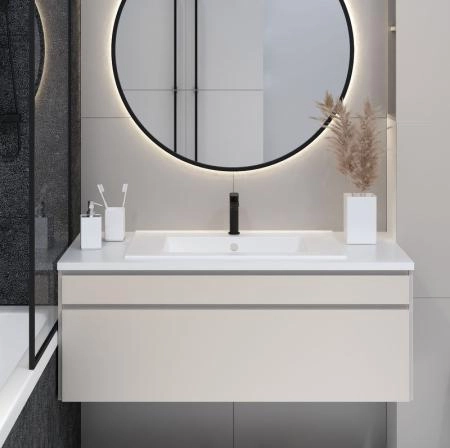 Раковина для ванной Uperwood Parma Premium 75 см, белая глянцевая полувстраиваемая 