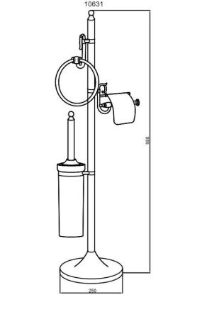 Стойка Boheme напольная MEDICI 10631 10631
