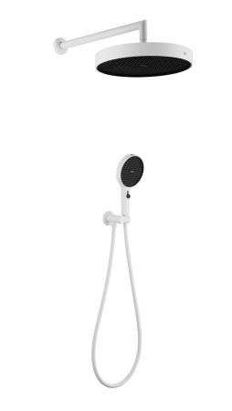 Лейка ручная+верхняя+выпуск+шланг Boheme CELLMATT WHITE 427-MW