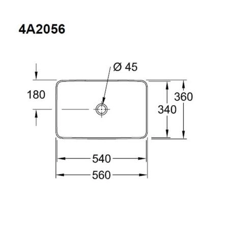 Раковина Villeroy&Boch COLLARO 4A205601 56x36см на столешницу