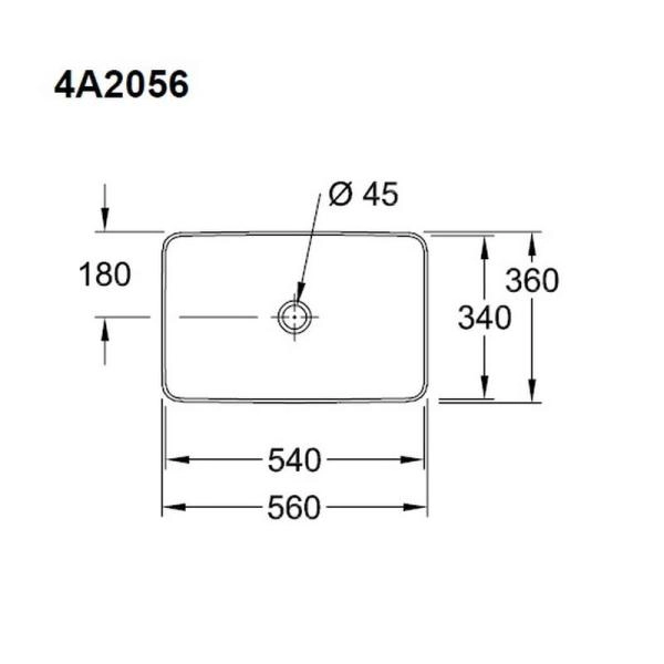 Раковина Villeroy&Boch COLLARO 4A205601 56x36см на столешницу