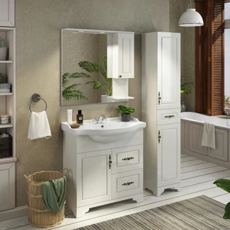 Шкаф-колонна Comforty Севилья-35 слоновая кость