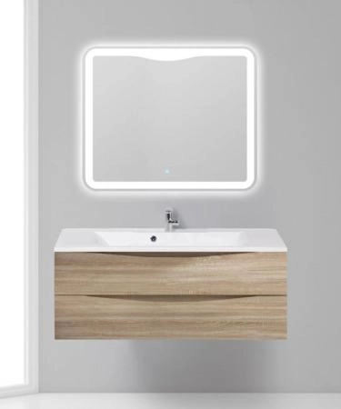 Тумба под раковину Belbagno MARINO Rovere Bianco подвесная 1200x450x500 MARINO-1200-2C-SO-WO-P