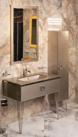 Столешница Boheme стекло 100см моноблок Дельмар 852-100-D