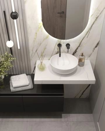 Столешница прямая Boheme FLAT CALACATTA 810*460*70 869-080-CLCT