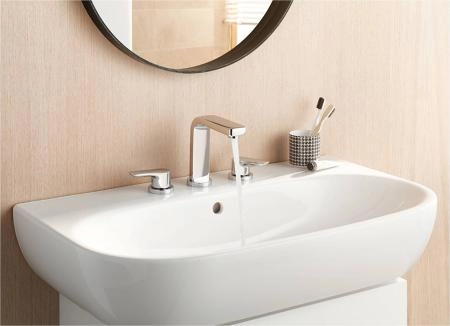 Смеситель Kludi Pure&Solid 343940575 для раковины на 3 отверстия