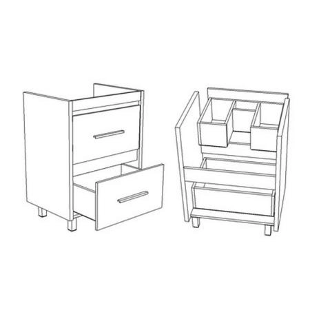 Тумба под раковину Corozo Верона 65, антик