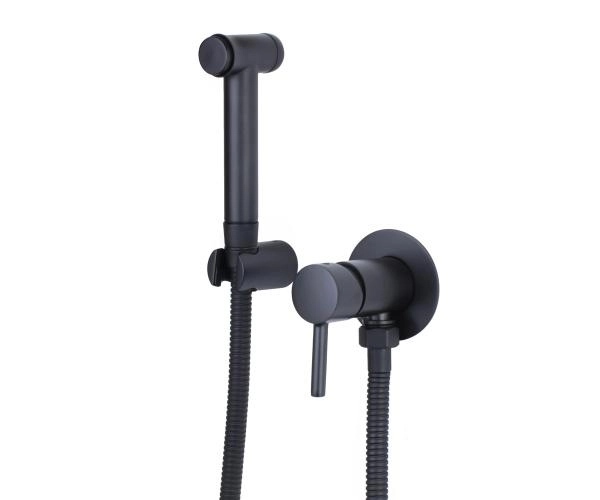 Гигиенический душ со смесителем СКАНДИ 14512B черный