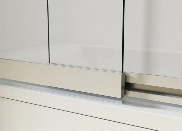 Душевая шторка Vincea VSB-1E100CLG, 1000*1450, брашированное золото, стекло прозрачное