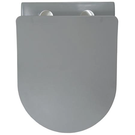 Унитаз подвесной Azario Grado 370х490х370 безободковый, с быстросъемныйм сидением микролифт, серый матовый (AZ-0046 SP MDG)