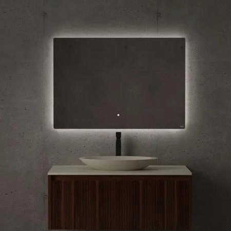 Salini Зеркало для ванны OMBRA 200х70х2.5см., с LED подсветкой, влагостойкое AGC Сrystalvision, сенс. выкл., крепления, обогрев, антизапот.