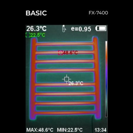 Полотенцесушитель FIXSEN BASIC FX-7400F 600х500, электрический графит