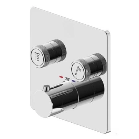 Plumberia Selection PSBOX Смеситель для душа, встраиваемый, на 2 выхода,  цвет: хром