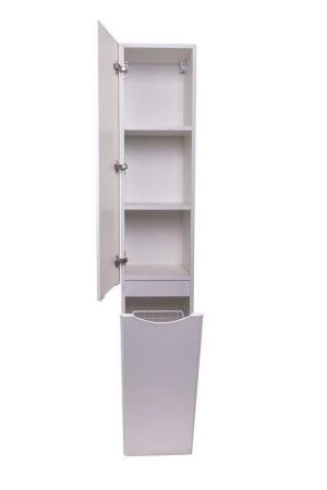 Колонна универсальная Style Line Бергамо L с корзиной, Люкс антискрейтч белый, PLUS