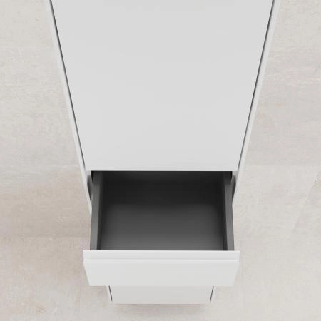 Пенал Style Line ЛИМА36 напольный, 1 ящ., 2 створки, PLUS, эмаль, белый матовый