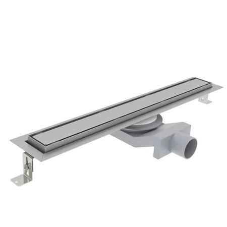 Plumberia Selection Трап душевой PS IN-TILE 6x70 2устор. накладка из нерж.стали, комбинир.затвор с горизонт. Выпуском Ду 50мм,40л/мин, цвет: нержавеющая сталь