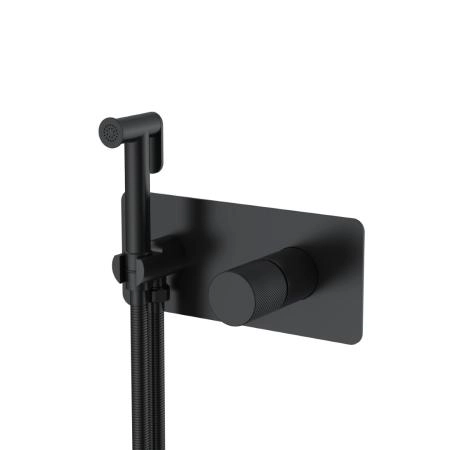 Смеситель гигиенический Boheme STICK BLACK SPIRALE 127-BB.4