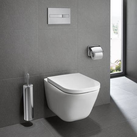 Roca The Gap Square Унитаз подвесной 35x54см, безободковый, цвет: белый