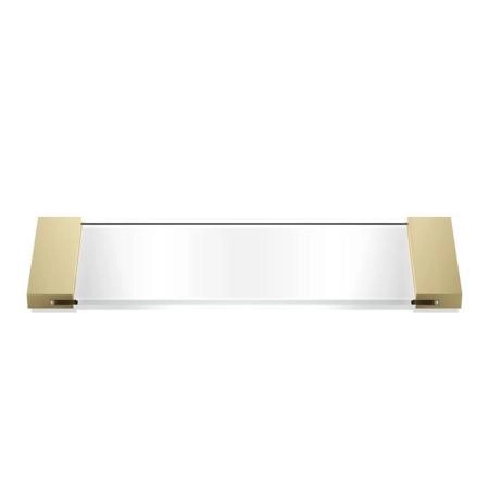 Decor Walther Classic Tab 34 Лоток универсальный 34x12см, прозрачное стекло, настольный, цвет: золото матовое
