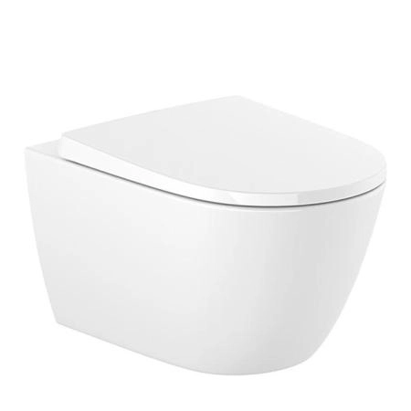 Roca Ona Унитаз подвесной 36x53см, безободковый, цвет: белый
