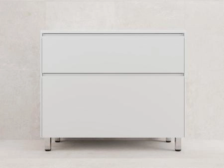 Тумба напольная Style Line ЛИМА 100 эмаль, под раковину LINE 100, 2 ящ., PLUS, белый матовый