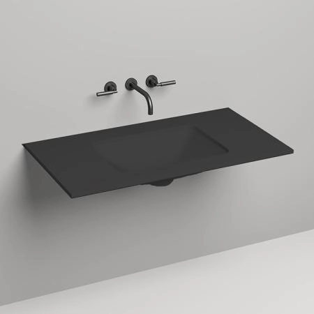 Salini Столешница 100х50х1.5 cм, из материалов S-Stone, цвет: RAL 9011