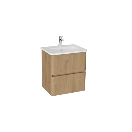 Тумба с раковиной  VitrA Mia Plus Round  69817 60 см золотой дуб ДСП