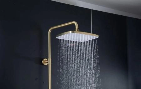 Душевая система Gappo G2418-23 с изливом сатин золотой