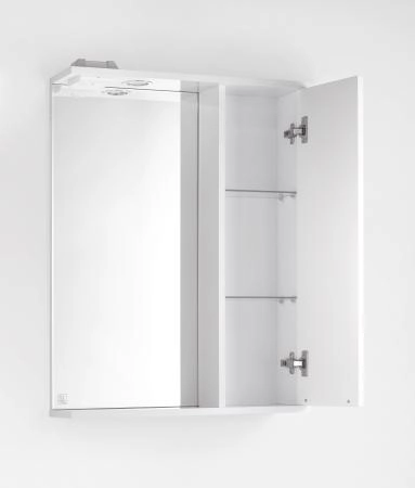 Зеркальный шкаф Style Line Elfante Жасмин 60/С с подсветкой, белый