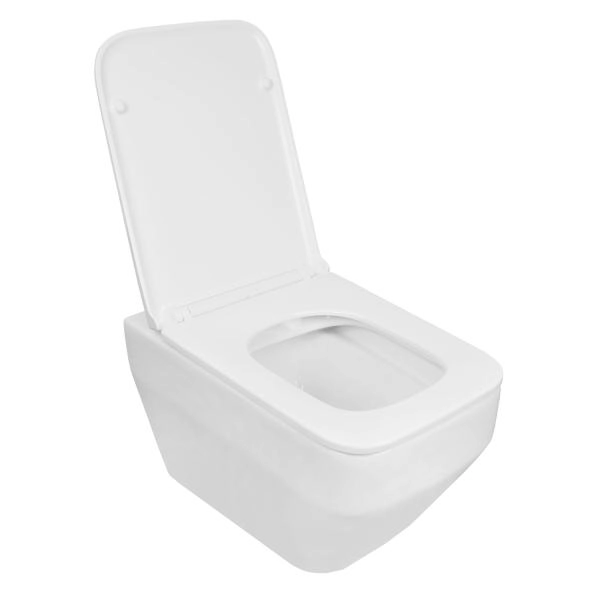 Унитаз подвесной Azario MONEO 530х365х370 безободковый,  с быстросъемным сидением микролифт (AZ-0062)