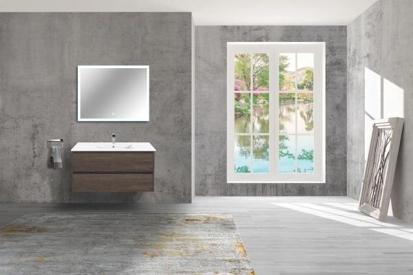Тумба под раковину Vincea Gio 100 подвесная, 2 выкатных ящика soft-close, R.Oak