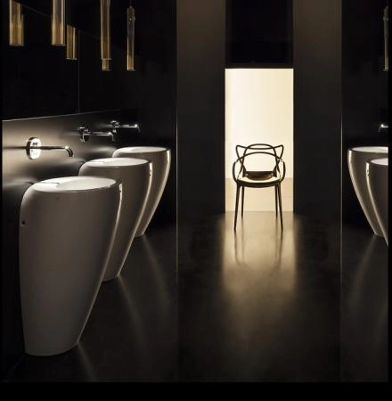 Laufen Alessi One Раковина пристенная 52х53х85см с 1 отв. под смес, крепл к стене, сифон, д/клапан, с покр. LLC, цвет: белый