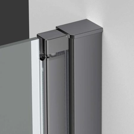 Душевая дверь Vincea Alpha VDP-3AL600CLGM, вороненая сталь, стекло прозрачное