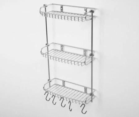 Этажерка настенная WasserKraft K-1433 30 см хром