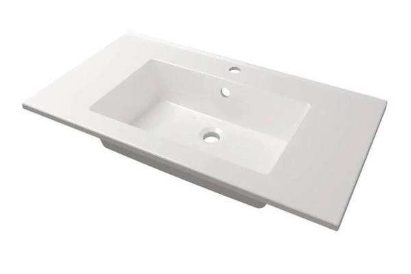 Раковина для ванной Uperwood Parma Premium 85 см, белая глянцевая