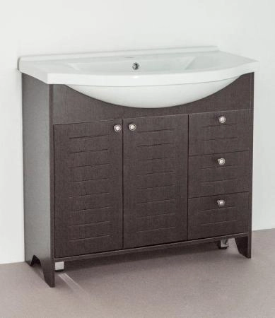 Тумба под раковину Style Line Elfante Кантри Эльбрус-90, венге