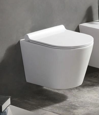 Унитазы Azario Унитаз подвесной Azario Nova 360х480х360 безободковый, с ультратонким сиденьем микролифт (AZ-2217)