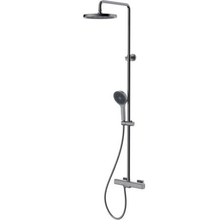 Душевая система Gappo G2495-79 c изливом термостат оружейная сталь верхний душ d26