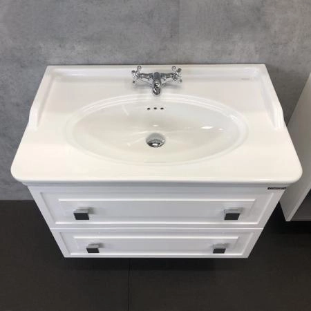 Тумба с раковиной Comforty Феррара-80 белая