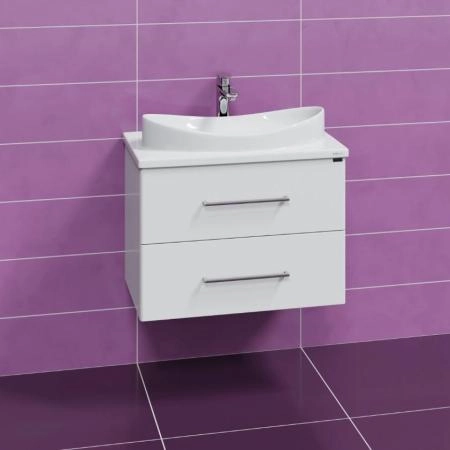 Тумба под раковину СаНта Вегас 70 2 ящ. подвесная. (ум. Вега 70 литой мрамор)