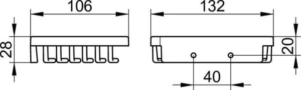 Мыльница решеика Keuco Universal хром 24941010000