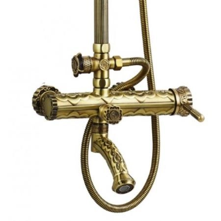 Душевая система ZORG Серия 100 A 103DS-BR для ванны бронза