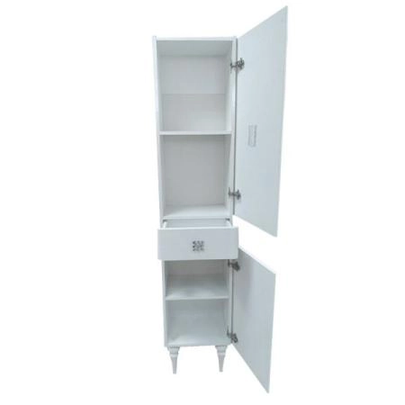 Шкаф-колонна Comforty Монако-40 правая белый глянец