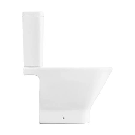 Roca The Gap Square Унитаз моноблок 36x65см, с горизонтальным выпуском, цвет: белый