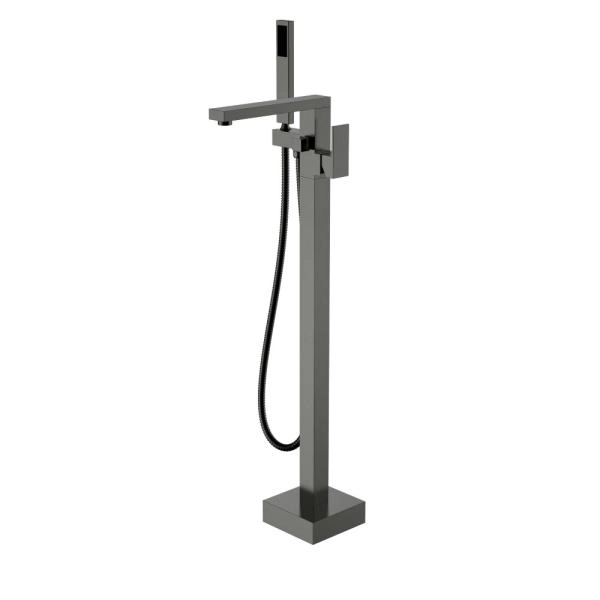 Смеситель напольный Boheme QUBIC Gun Metal 479-GM