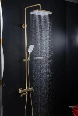 Душевая система Gappo G2418-23 с изливом сатин золотой