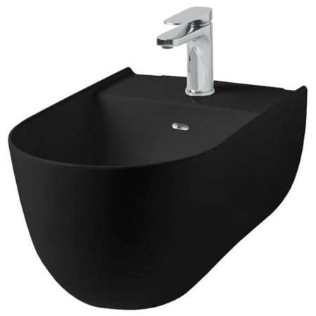 Artceram THE ONE Биде подвесное  52х35см, с креплениями, с 1 отв под смеситель. цвет: черный матовый