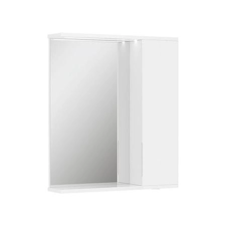 Зеркало-шкаф с LED подсветкой Volna Lake 60 правое (белый)